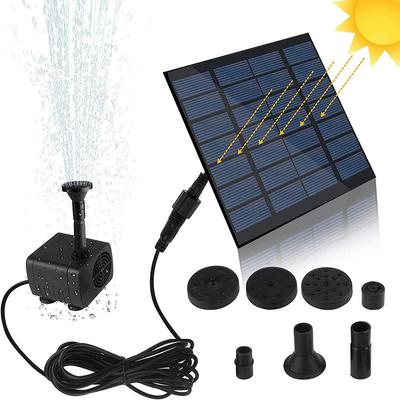 Mini-Solarbrunnenpumpe, Solarwasserpumpe, Power Panel Kit, tauchfähig, bürstenlos, für Gartenwasserzirkulation/Teichbrunnen (7 V, 1,2 W)