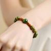Natural green sandalwood bracelet and Hetian jade bracelet for women, new model Buddhist bead jewelry
