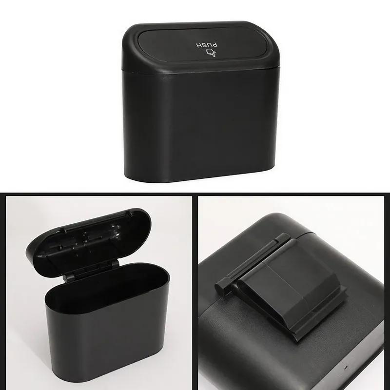 STONEGO Car Garbage Can with Sealed Lid, Interior Storage Box & Trash Bag for Auto Organizer Accessories & Clean Car