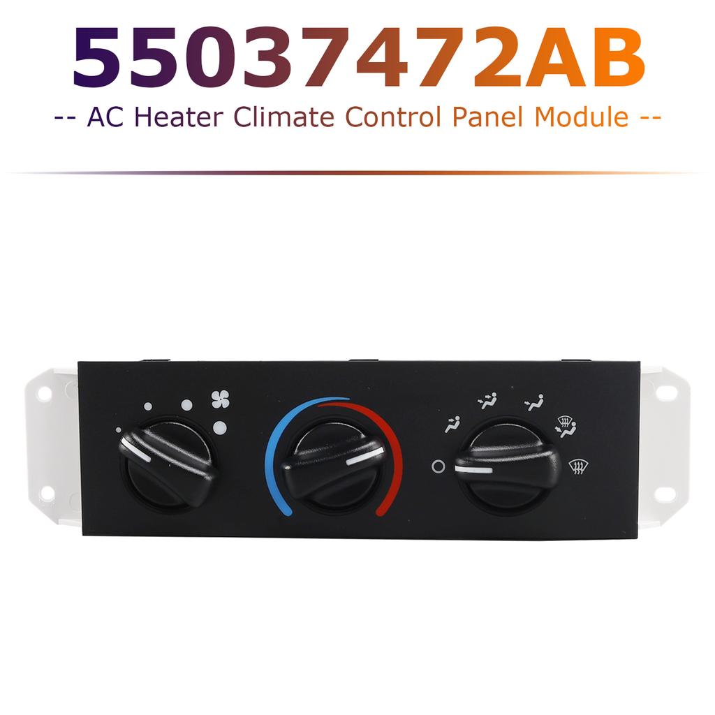 AC Heater Climate Control Panel Module for Jeep Wrangler 1999-2004 55037472AB