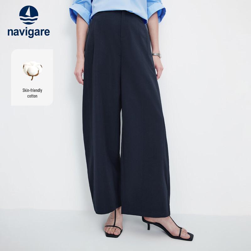 Navigare Women s Loose Wide-Leg Trousers L