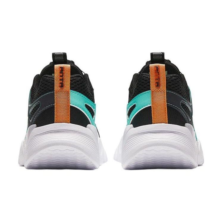 Anta Kids Shock Absorbing Wear Resistant Casual Shoes Kids Shoes White Black Green A312428801-1