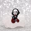 And Entertaining Spooky Brooch Featuring Iconic Jigsaw Clown In Dark Metal Perfect For Halloween Costumes And Accessori Personal