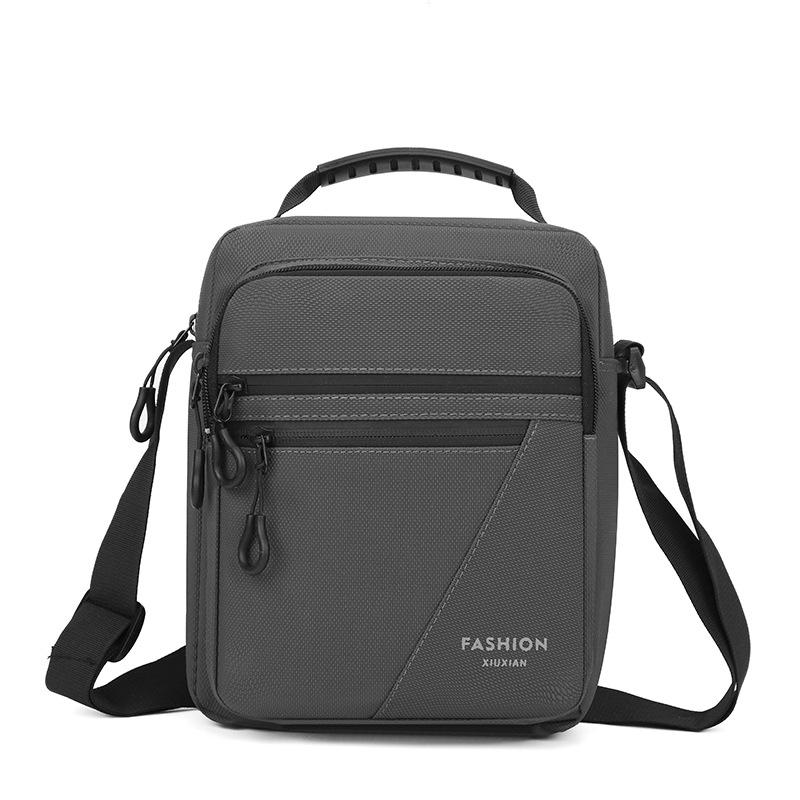 Large Capacity Business Crossbody Bag Water-Repellent Wear-Resistant Handbag Men's Commuter Shoulder Bag