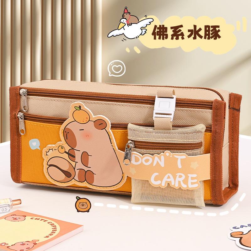 Cute Large Capacity Stationery Bag For Primary And Secondary School Students, Multifunctional Stationery Storage Bag