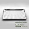 Stainless Steel Rectangular Food Tray