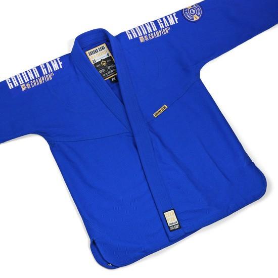 Kimono/Gi da Ground Game BJJ Uomo Campione 3.0 Blu A2