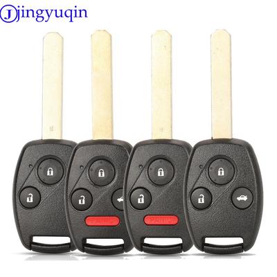 Jingyuqin Mit Tastenfeld Keyless Entry Fernbedienung Autoschlüsselanhänger Für Honda Accord 2003 2004 2005 2006 2007 4 TASTEN