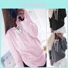 Cozy Women Sweat Sweatshirt Baggy Jumper Plain Pullover Tops Sweater Ladies Oversized
