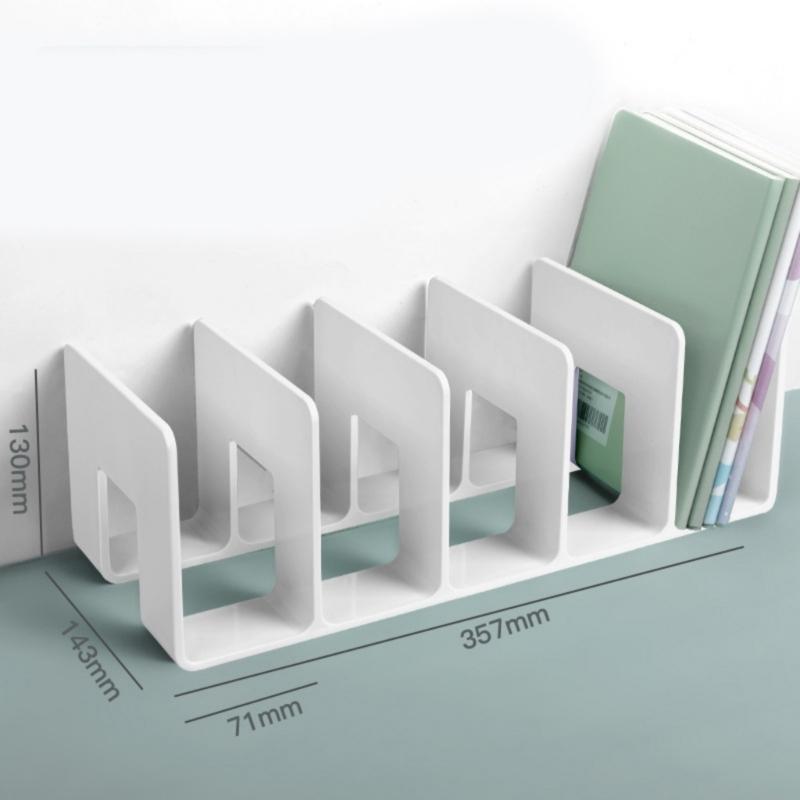 Practical Bookends File Sorter Desk Bookshelf Reading Shelf Book Storage Stand for Students
