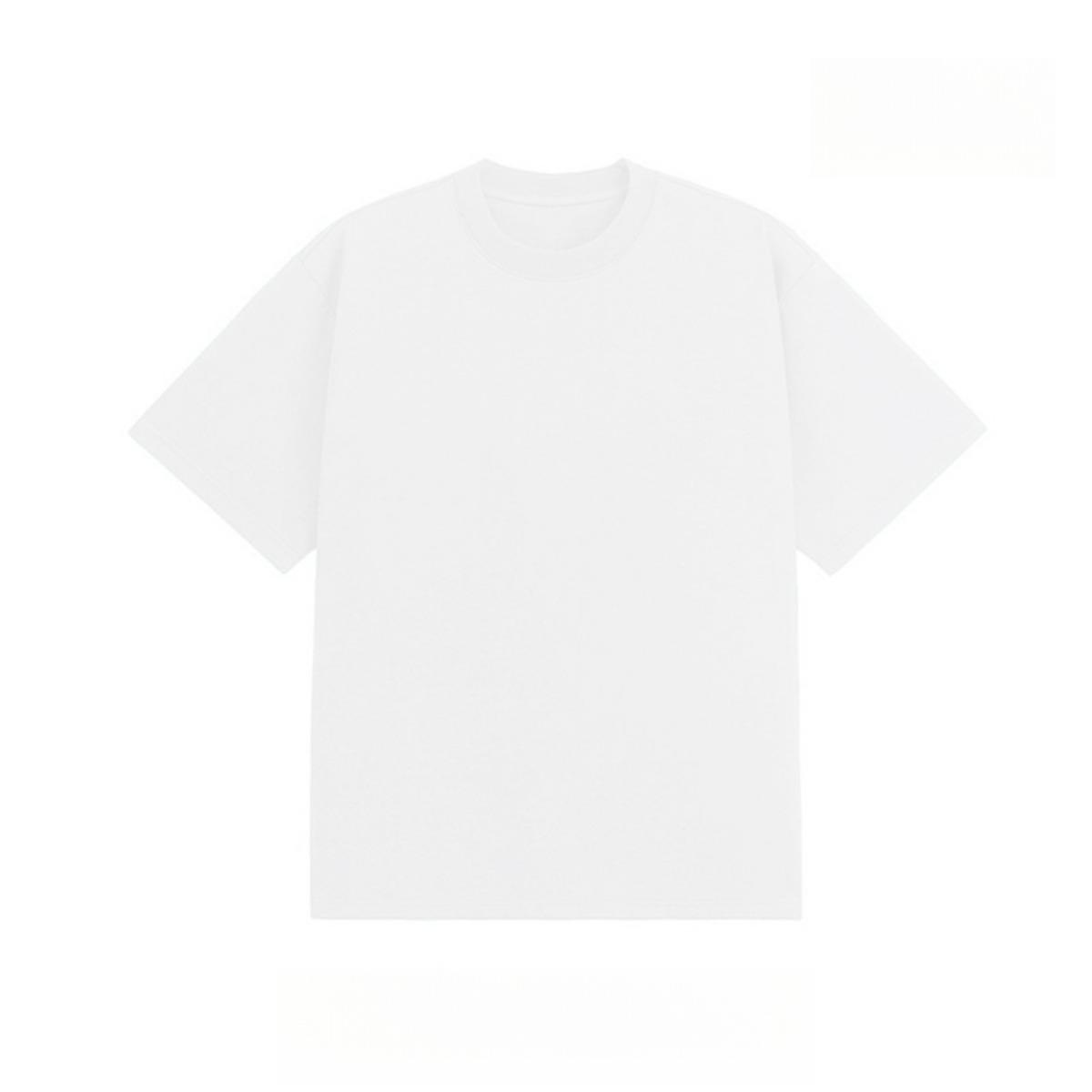 

Unisex Soft Breathable Loose Casual T-shirt - Round Neck Short Sleeved, Machine Washed Summer Outdoor Beach Wear, Washable Classic Versatile Style S білий
