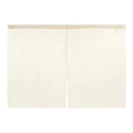 Noren Kobo Noren Plain Simple Natural Width 85 x Length 60cm Room Divider Blindfold Noren Noren Transparent Checkered Lace Split Ivory 47924