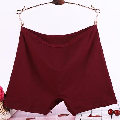 Big Size Women's High Waist New Cotton Mother's Anti Wear Leg Boxer Briefs