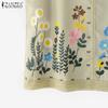 ZANZEA Women Casual Round Neck Summer Sleeveless Print Tank Tops