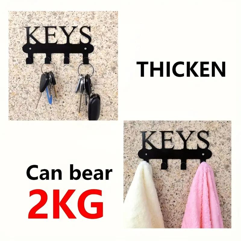 1Pc Wall Key Holder Decorative Home Accessories Wall Mounted Decor Key Clothes Coat Rack