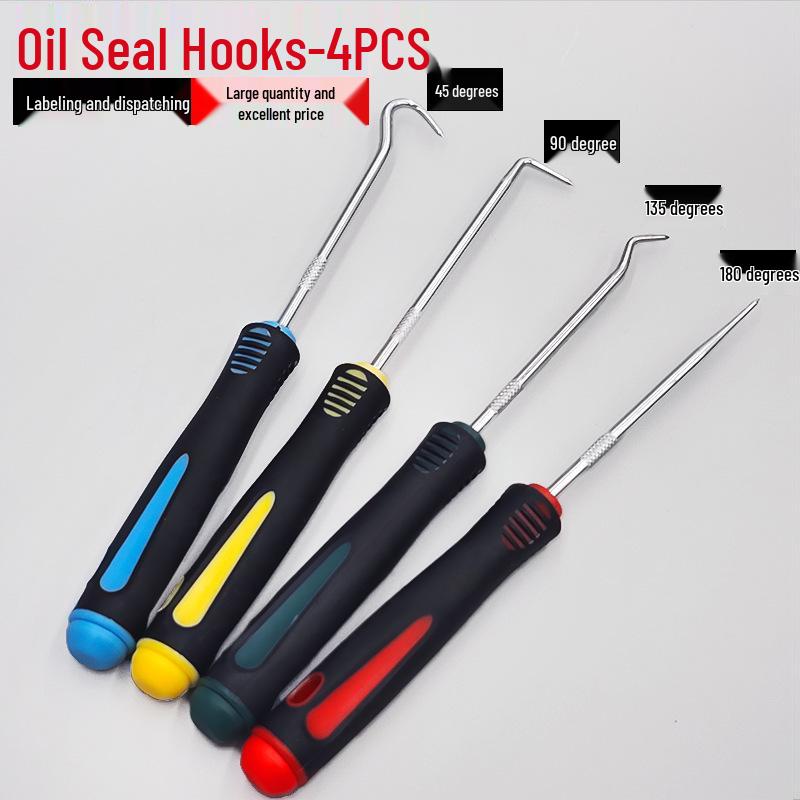 Oil Seal Puller Hook Tool for Installing/Removing Seals, Disassembling Rings, Gaskets, and More.