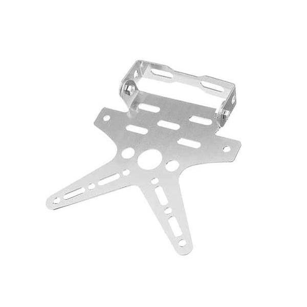 

Универсальный держатель номерного знака мотоцикла, кронштейн для крепления, крышка номерного знака для мотоцикла-внедорожника, алюминиевый сплав серебряный