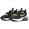 New Nike Air Max 270 React Black Metallic Gold Star GS BQ0103-018