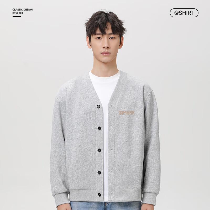 Mark Fairwhale Men's Heavyweight V-Neck Cardigan Sweatshirt