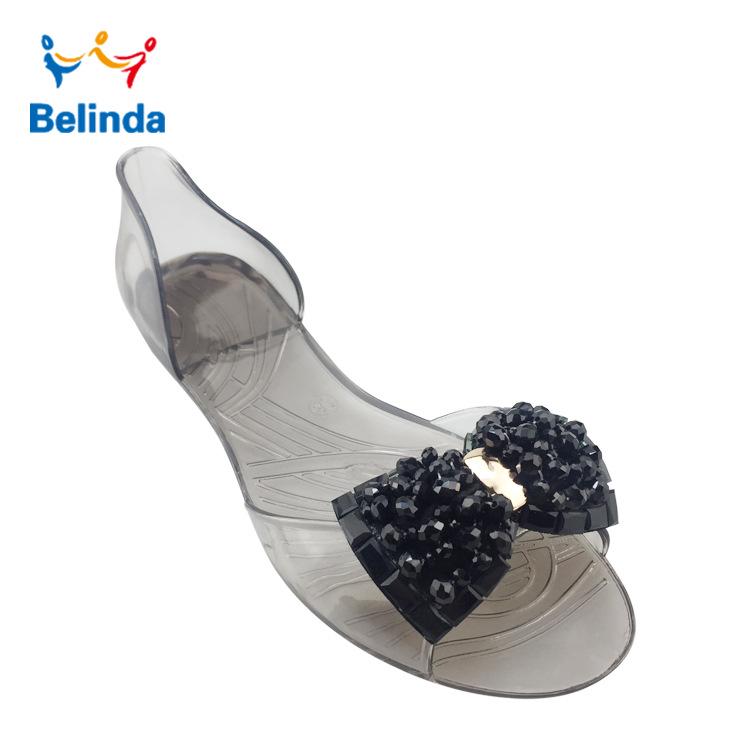 

Summer Crystal Rhinestone Jelly Sandals – Women s Casual Fish Mouth Beach Shoes 40 чорний