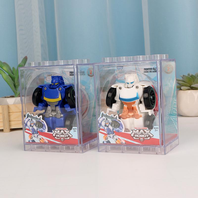 Mini Manual Transformer Robot Car Toy for Kids - Pocket-Sized Autobot Model Building Block