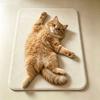 Water-absorbing Cute Cat Floor Mat Non-slip Floor Mat New Bathroom Carpet  Living Room Tea