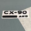 Gloss Black Trunk Badges for Overseas Mazda CX-60 CX-90 SKYACTIVG AWD