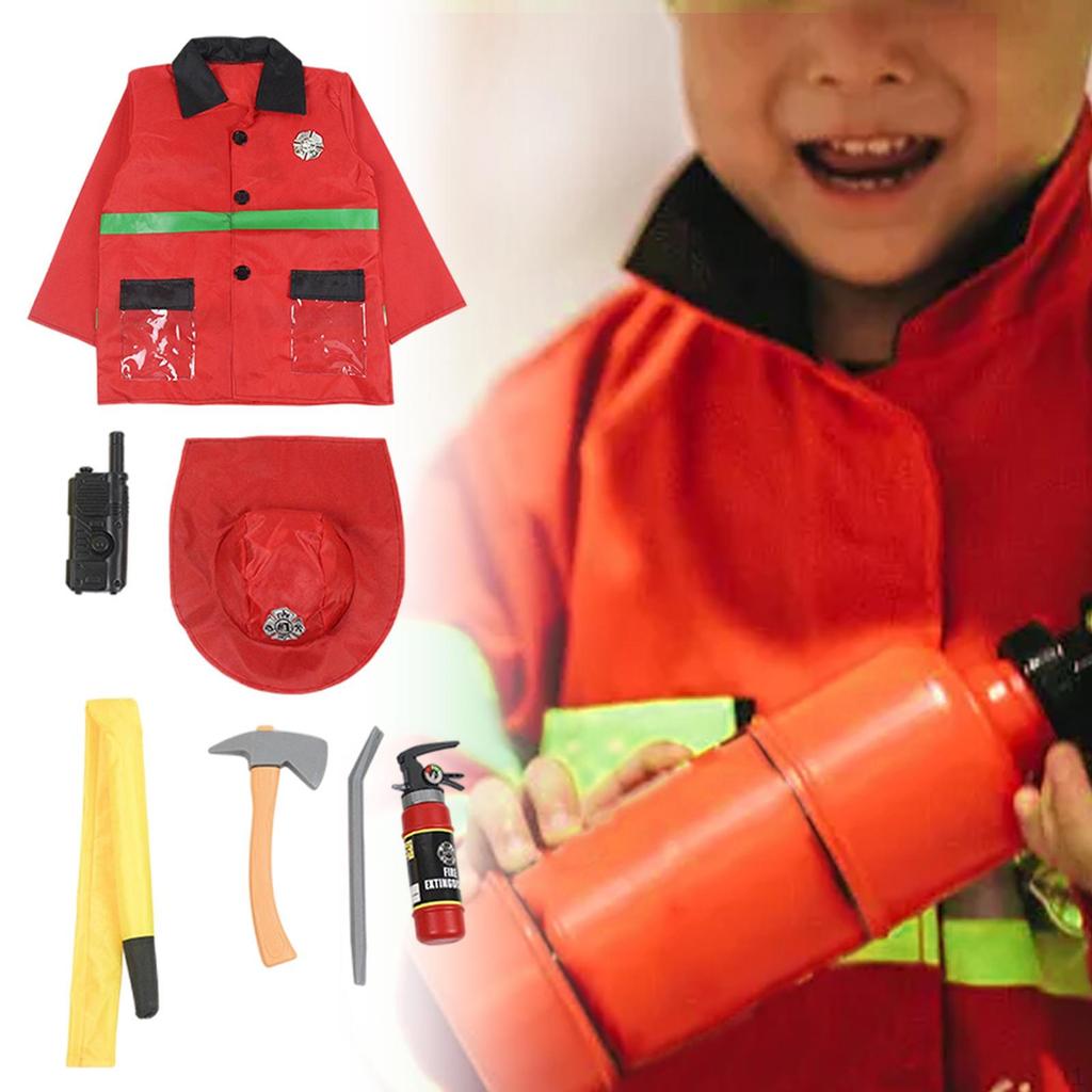 Costume Cosplay Clothes Worker Toy Set Gift Pretend Play for Stage Performances Theme
