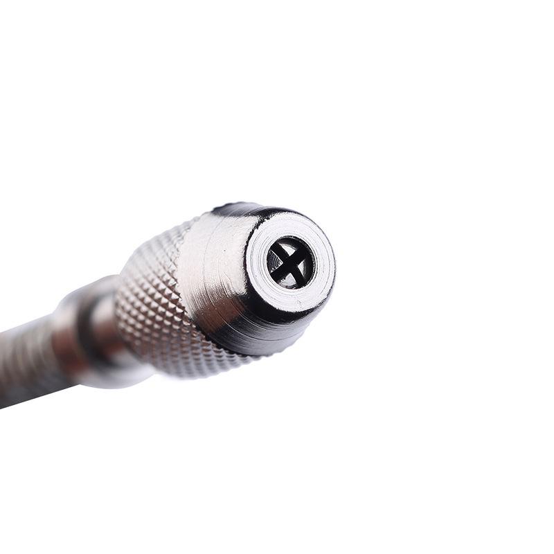 Wenwan Semi-Automatic Hand-Twist Drill with 20 Mini Twist Bits for Carving and Punching Nuts