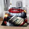 Lips Blanket Soft & Cozy Suitable for Office Chair Bedding Office All-Season Use Warmthful Decor Ideal Gift for Friends Family Couples Picnic