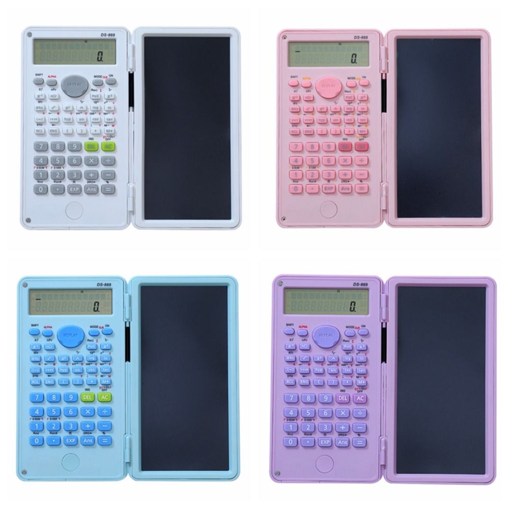 2 IN 1 Scientific Calculator with LCD Notepad Portable Handwriting Board  School Office