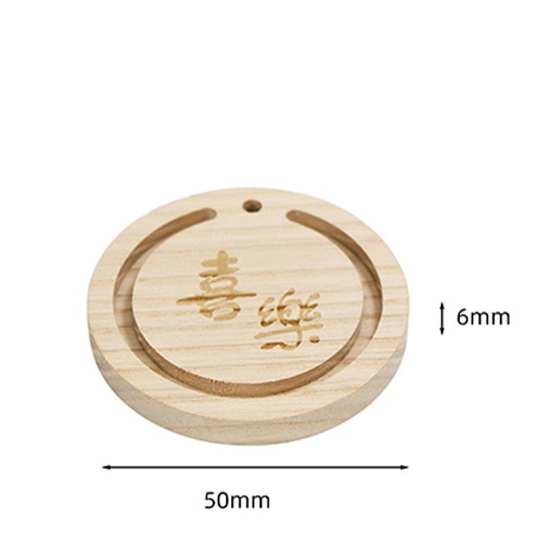 Apskritas Aromaterapinis Medinis Automobilio Oro Gaiviklis Eterinių Aliejų Difuzorius Absorbuoja Kvepalus Bukmedžio Tabletės Automobilio Salono Kvapo Šalinimas