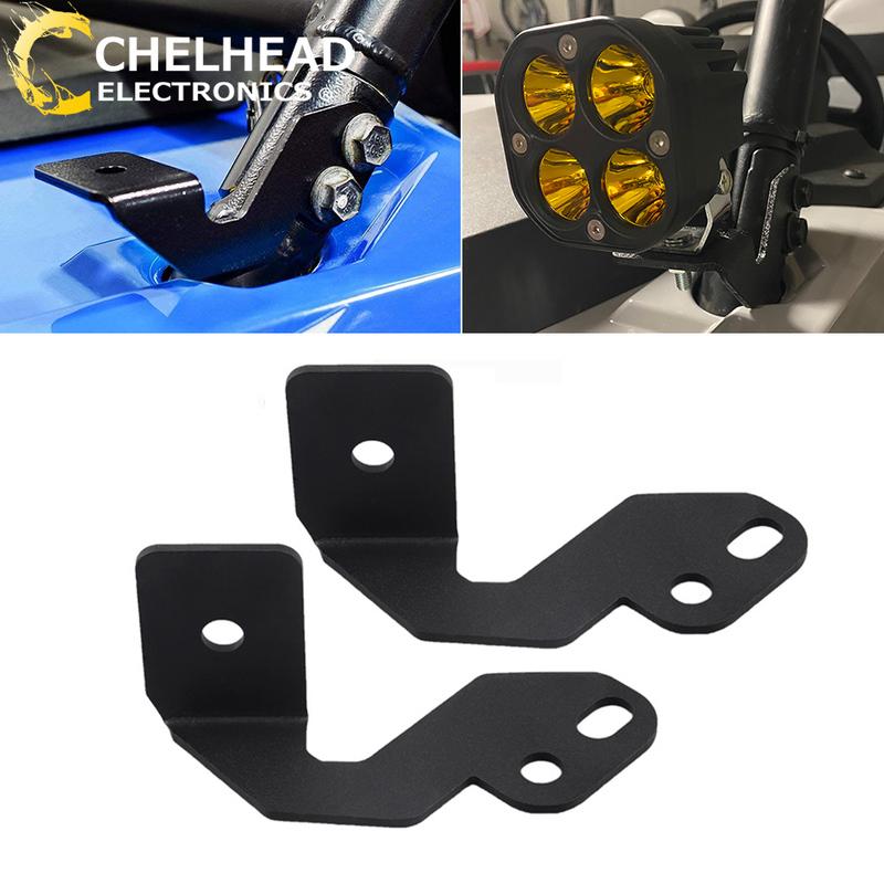 Uchwyty montażowe do lamp roboczych LED na słupku A dla Polaris RZR XP 900 1000