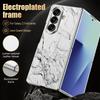 Watercolor Marble Case For Samsung Z Fold 8 Ultra 7 6 5 Luxury Plating Leather Skin Hard Phone Cover For Galaxy Z Fold8 Fold7 Fold6