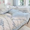 Ruffle Floral Bedding Includes Duvet Fitted and Suitable for Western and Japanese Style 3-Piece Set, Cover, Sheet, Pillowcases. Cute, Beds. Washable,