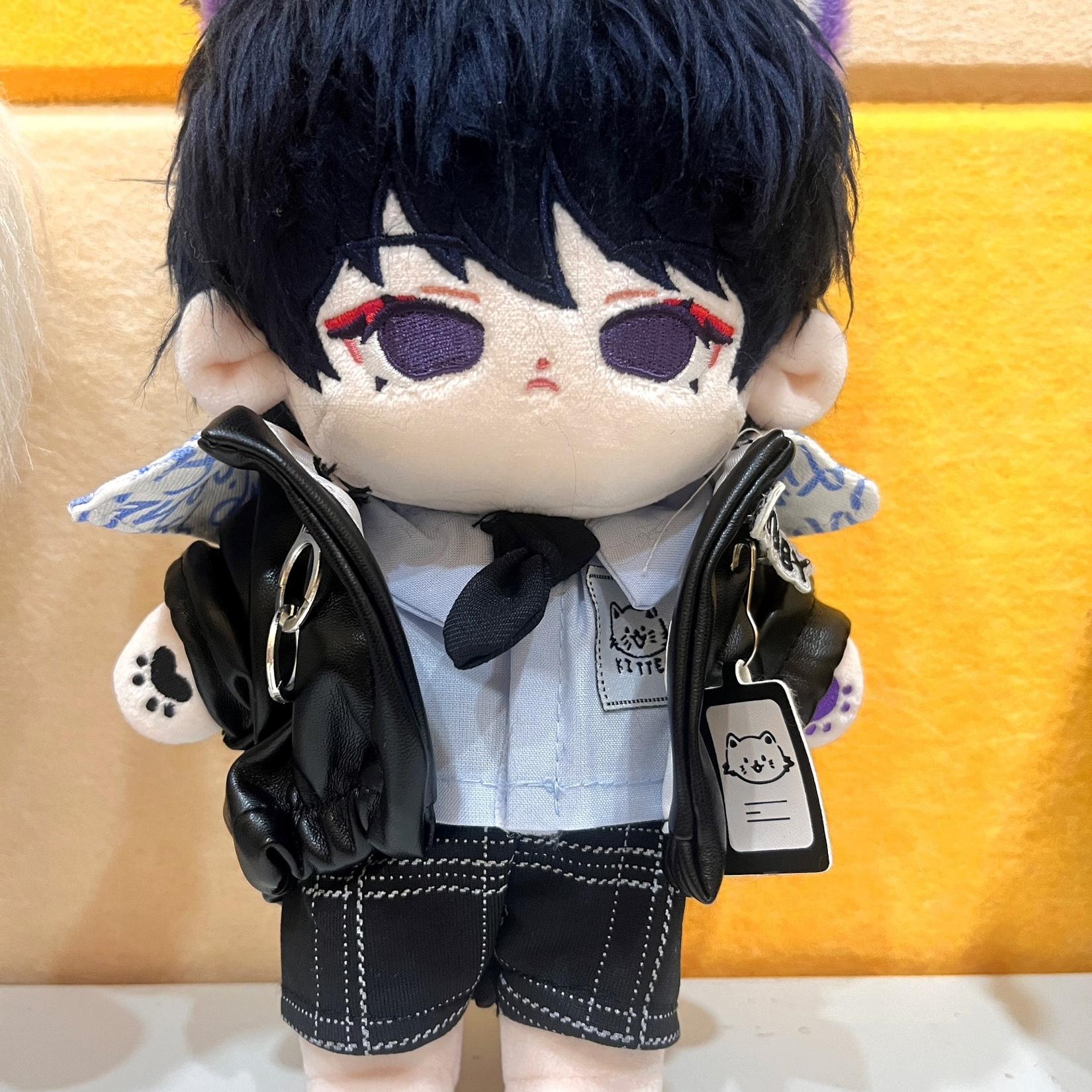 Gevuld 20cm Spel Genshin Impact Balladeer Pluche Verkleed Katoenen Pop Speelgoed Voor Kinderen Pluche Beesten Cosplay Decor Verjaardagscadeau Mascotte no Skeleton
