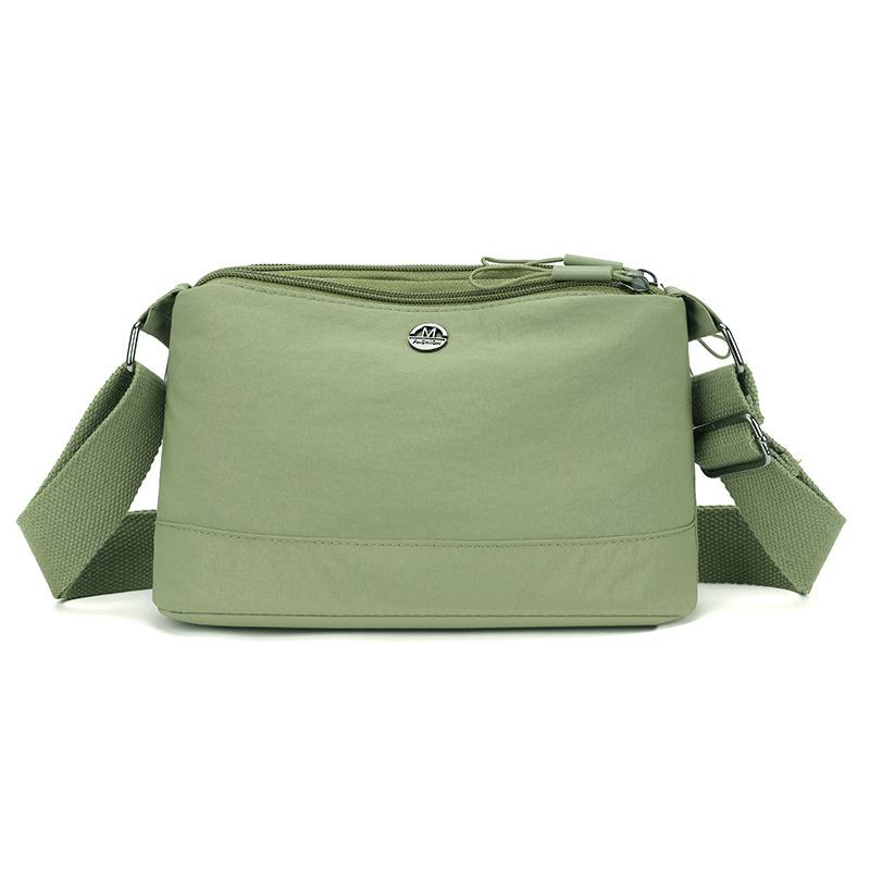Japanese Casual Simple Messenger Bag Women's Lightweight Versatile Shoulder Bag Nylon Cloth Portable Small Square Bag