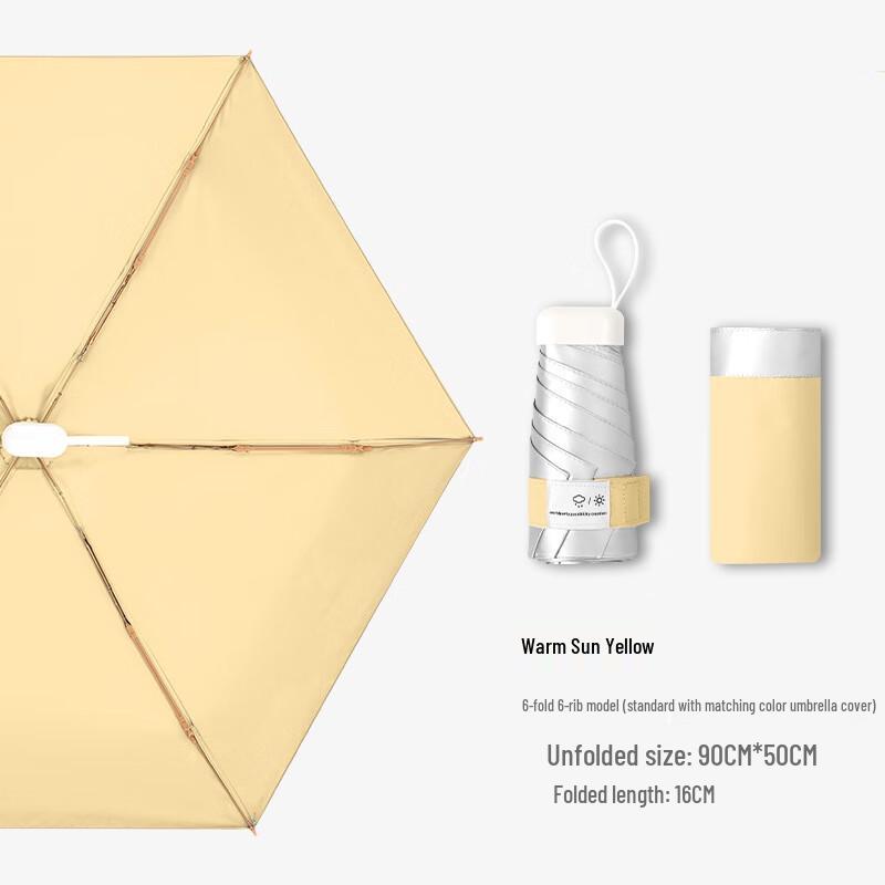 Lilang Flat-Fold Mini UV Protection Umbrella