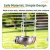 Splash-Proof Bird Food Holder Stainless Steel Vegetable Skewer Parrot Feeder  Pet Container