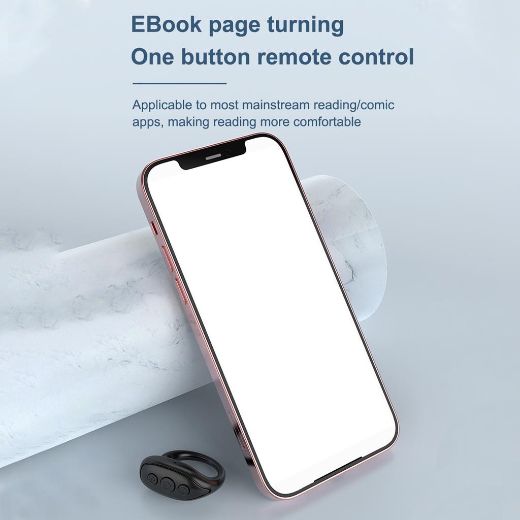 Remote Control Page Turner Rechargeable Portable Camera Video Recording Remote Control for Home Outdoor White DC5V