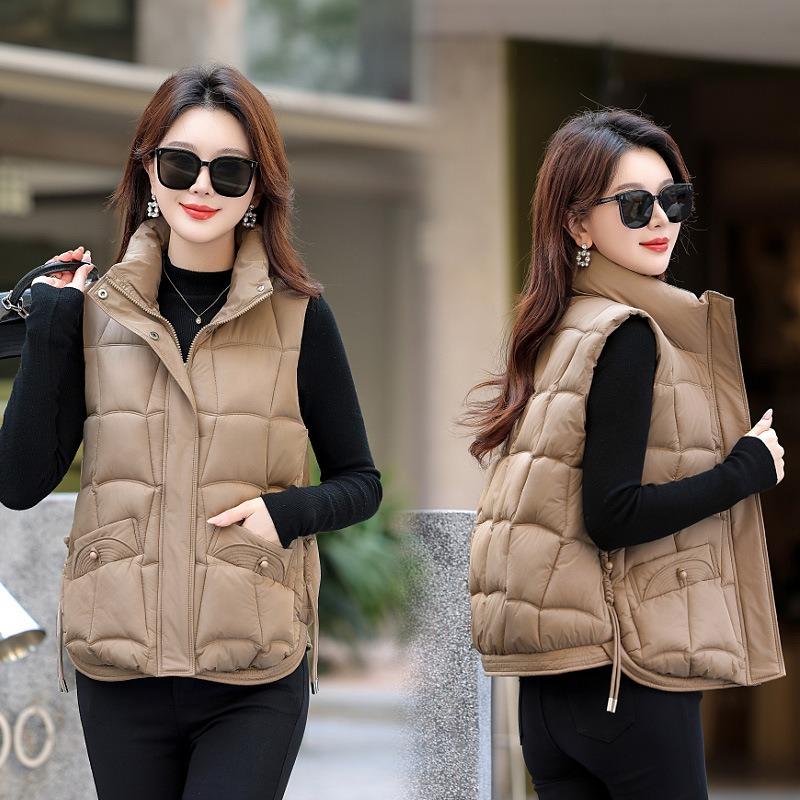 Short down cotton vest women's autumn and winter new cotton vest cotton vest cotton vest outer wear cotton vest batch