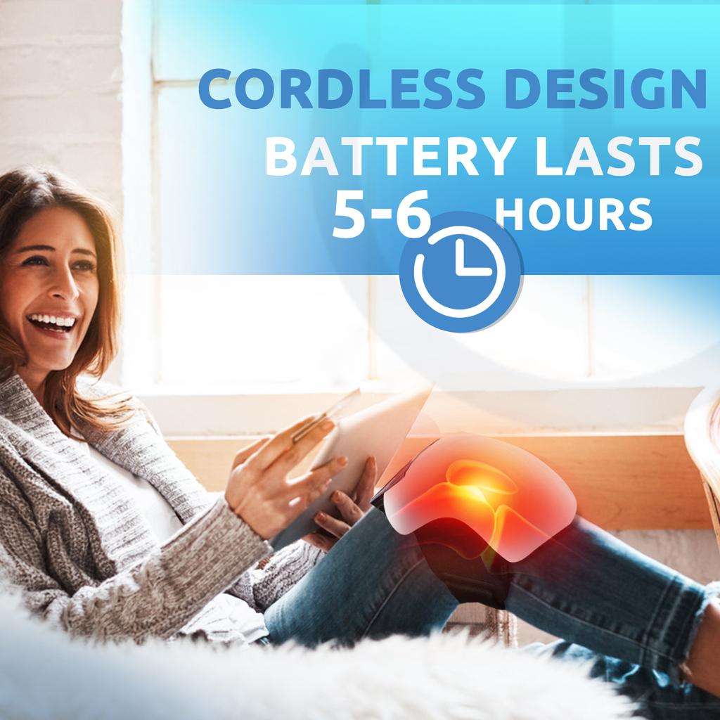 Heated Physiotherapy Knee Massager Wireless Red Light Kneecap Treasure for Joint Pain Vibration Elbow Shoulder Massage Brace