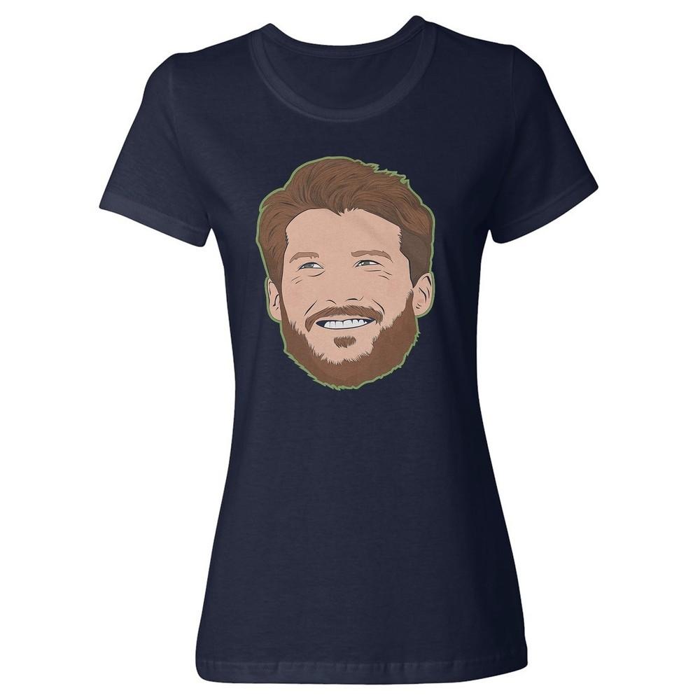 Seattle Sam Darnold Face - Football Tribute Ladies  Crewneck T-Shirt Unisex T-Shirt S