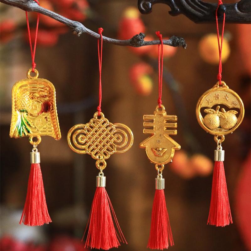 2025 Spring Festival Lantern Pendant Chinese New Year Ornaments Party Hanging Decor Bonsai Pendants Lunar New Year Decoration