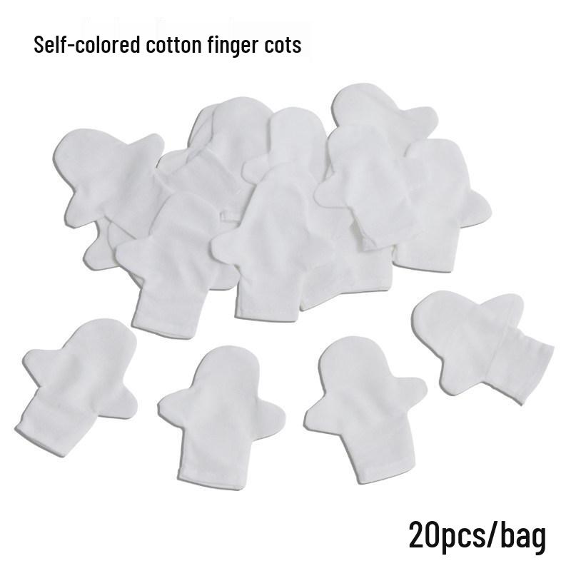 

DIY Finger Puppets for Early Childhood Education: Color Paint and Hand-Sew White Cotton Puppets белый