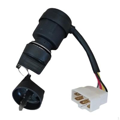 Ignition Start Key Switch,5 Wires for 186 Generator,Easy To Install,Spare Part,Sturdy,Replaces,