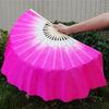 40cm Dancer Practice Gradient Color Silk Fans Long Silk Fans Belly Dancing Fan Rayon Silk Fans
