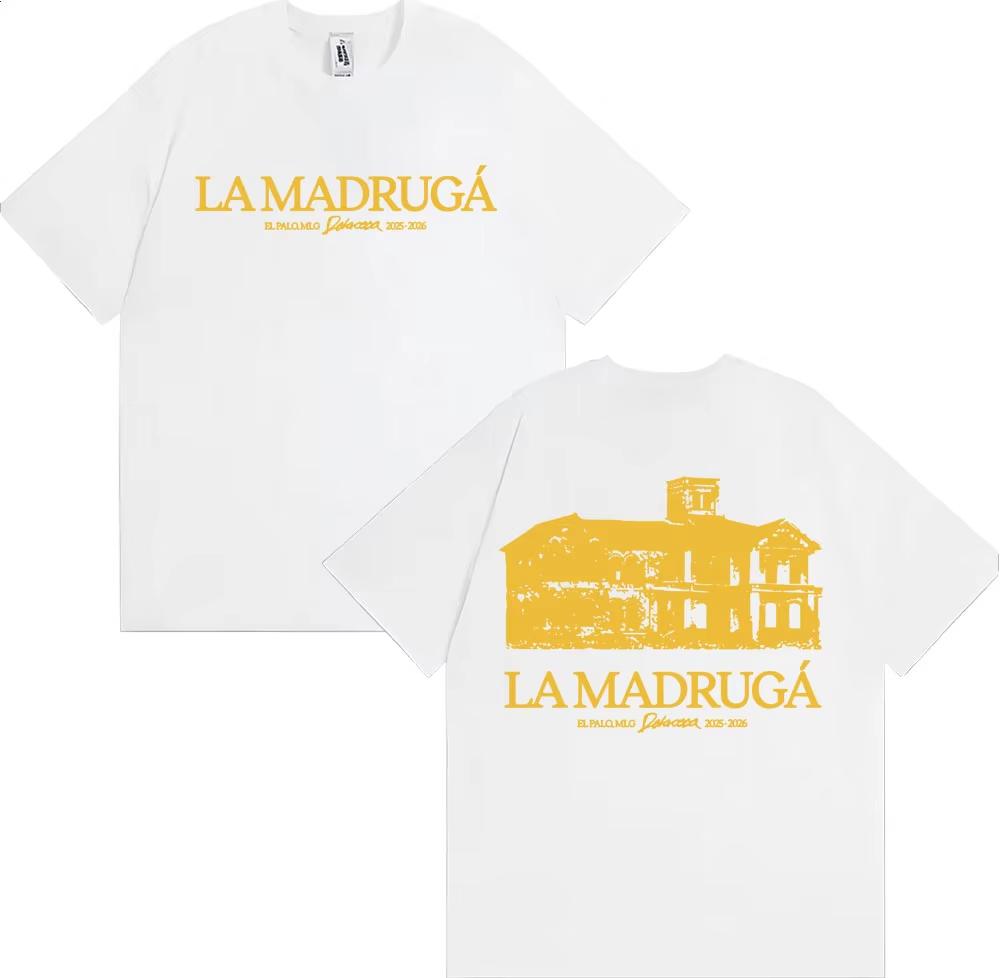 Delaossa La Madruga Cortijo 20252026 Graphic T Shirt Mens Clothing Cotton Short Sleeve T Shirt Harajuku Gothic Vintage Tshirt
