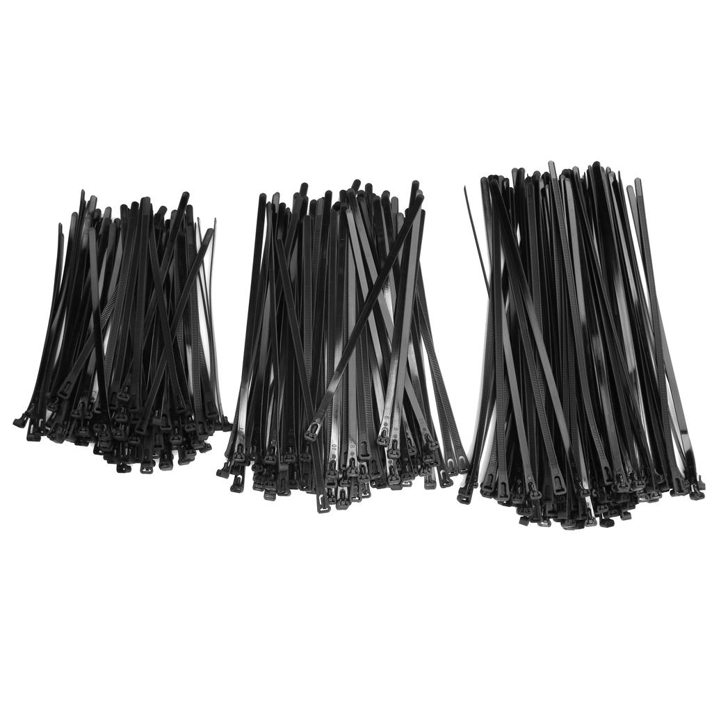 300PCS Cable Ties Multi Size Long Zip Ties for Home Office Garden Fastener Supplies