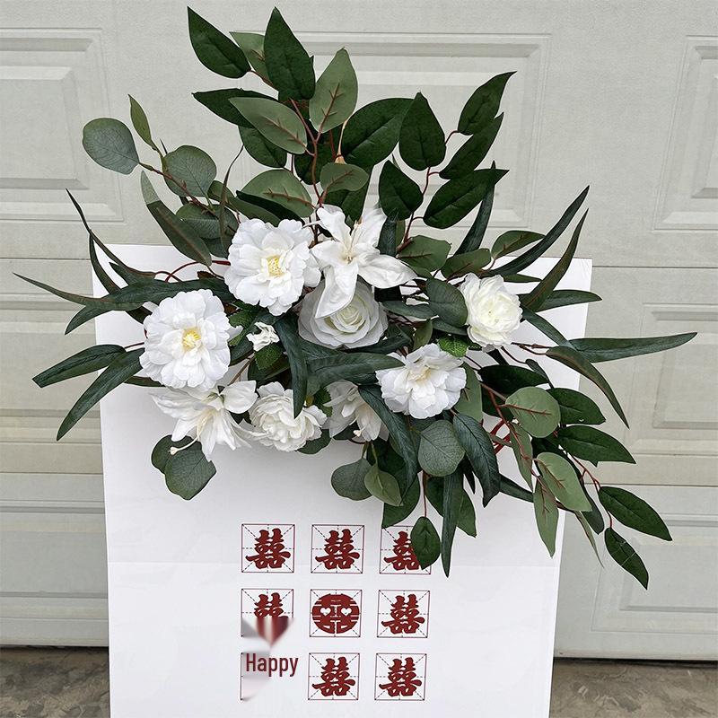 Complete Wedding & Banquet Artificial Flower Set: Ground Rows & Table Decor